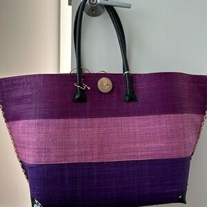 Large Hand Woven Beach Tote